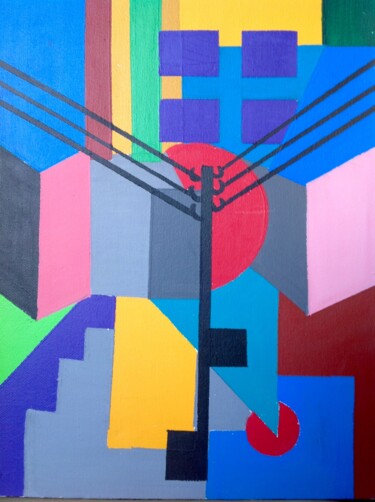 Peinture intitulée "Abstrait 6" par Gilles Roy, Œuvre d'art originale, Acrylique