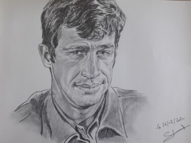 Drawing titled "Portrait de Jean Pa…" by Gilles Staub (LeCrayonAgile), Original Artwork, Pencil