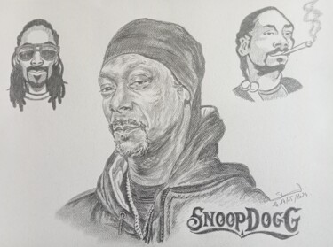 Dibujo titulada "Portrait de SnoopDo…" por Gilles Staub (LeCrayonAgile), Obra de arte original, Lápiz