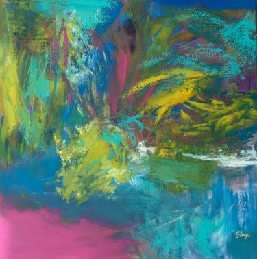 Pintura intitulada "« Bora-Bora »." por Gilles Surgès, Obras de arte originais, Acrílico