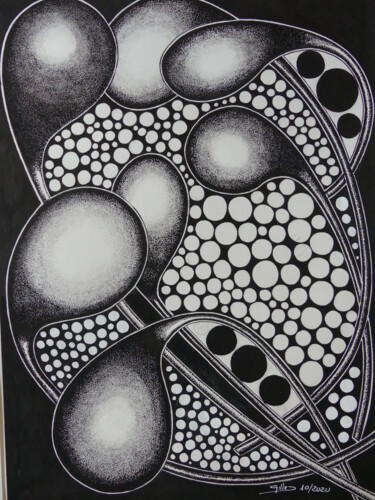 Drawing titled "fertilité" by Gilles Thoueilles, Original Artwork, Ink