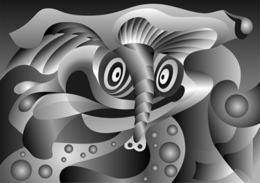 Arte digitale intitolato "Zeneca" da Gilles Tranier, Opera d'arte originale, Lavoro digitale 2D