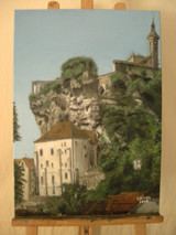 Peinture intitulée "Midi-Pyrénées Lot R…" par Gilles Bictel, Œuvre d'art originale, Huile