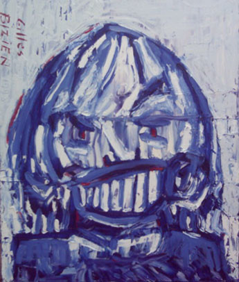 Peinture intitulée "Les dents" par Gilles Bizien, Œuvre d'art originale