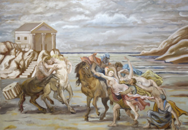 Pintura titulada "Pulsions mythologiq…" por Gilles Chambon, Obra de arte original, Oleo