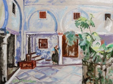Peinture intitulée "maison de Souika, C…" par Gilles Chambon, Œuvre d'art originale, Huile