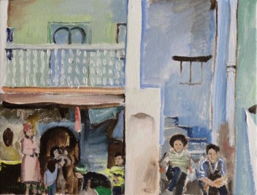 Peinture intitulée "maison de Souika, C…" par Gilles Chambon, Œuvre d'art originale, Huile