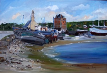 Peinture intitulée "le sillon de Camaret" par Gilles Clairin, Œuvre d'art originale