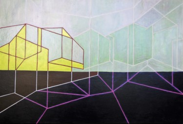 Peinture intitulée "" Espace I "" par Gilles Hurisse, Œuvre d'art originale, Acrylique Monté sur Châssis en bois