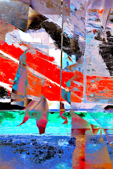 Digital Arts titled "sans titre 3 . Séri…" by Gilles Mével, Original Artwork, Digital Painting Mounted on Plexiglass