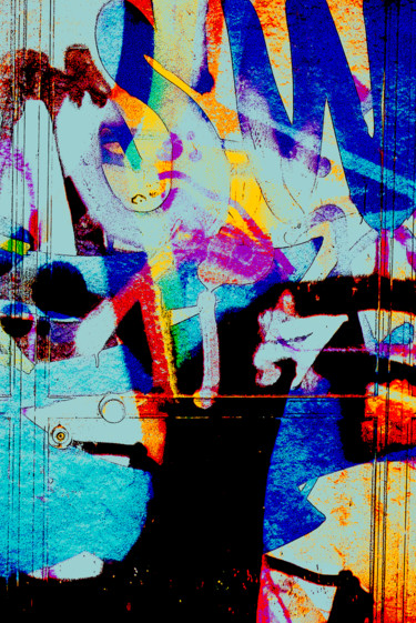 Digital Arts titled "sans titre 2 .Série…" by Gilles Mével, Original Artwork, Digital Painting Mounted on Plexiglass