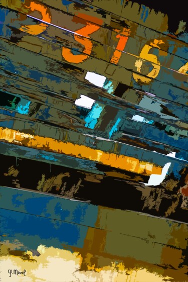 Arte digitale intitolato "sans titre .17" da Gilles Mével, Opera d'arte originale, Pittura digitale Montato su Plexiglass