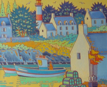Peinture intitulée "Doëlan Finistère" par Gilles Mével, Œuvre d'art originale
