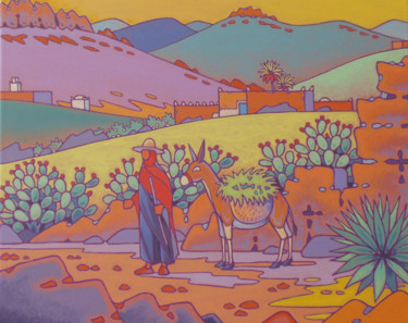 Peinture intitulée "anti atlas" par Gilles Mével, Œuvre d'art originale, Acrylique Monté sur Châssis en bois