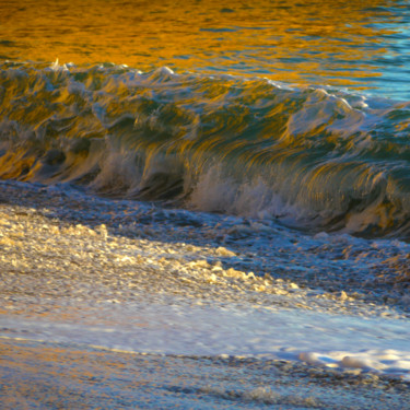 Fotografía titulada "sans titre .Vague P…" por Gilles Mével, Obra de arte original, Fotografía digital Montado en Aluminio