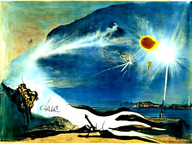 Arts numériques intitulée "La Naissance du Sol…" par Gilles Rosanilla, Œuvre d'art originale, Image générée par l'IA Monté s…
