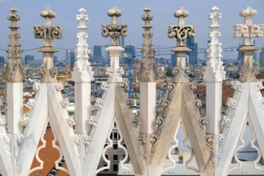 Fotografie getiteld "Milan Duomo Marbles" door Gilliard Bressan, Origineel Kunstwerk, Digitale fotografie