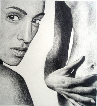 Drawing titled "FaceArm" by Gill Unwin, Original Artwork