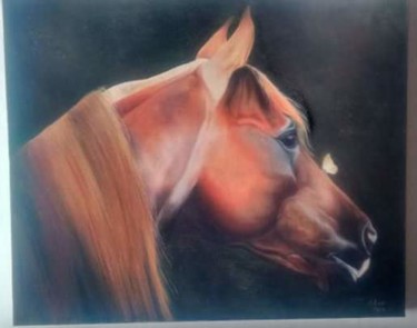 Painting titled "Cavalo" by Gilmar Paiva, Original Artwork