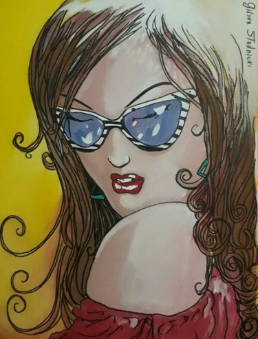 Painting titled "Sunglasses.jpg" by Gilson Stadnicki, Original Artwork, Other