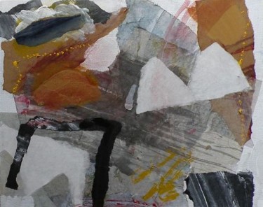 Peinture intitulée "Collage 8.2010" par Gimalac, Œuvre d'art originale, Huile