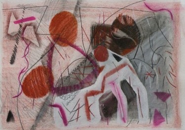 Peinture intitulée "Graphisme 2011-2 P" par Gimalac, Œuvre d'art originale, Huile