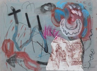 Peinture intitulée "Graphisme 2011-2 su…" par Gimalac, Œuvre d'art originale