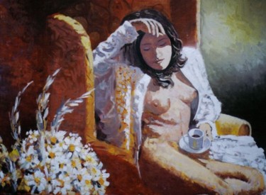 Pintura intitulada "relax" por Gimeno, Obras de arte originais, Óleo