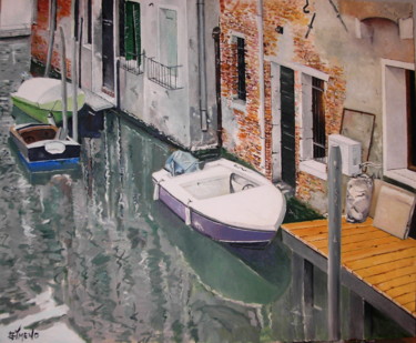 Pintura intitulada "Venecia" por Gimeno, Obras de arte originais, Óleo