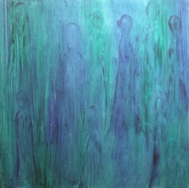 Malerei mit dem Titel "Aqua Real" von Gina Lafont, Original-Kunstwerk, Öl