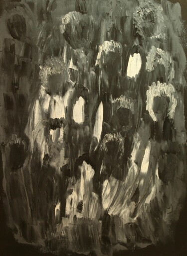 Pintura titulada "Grey Band" por Gina Lafont, Obra de arte original, Oleo