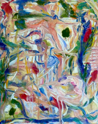 Pintura titulada "Giverny Colors in D…" por Gina Son, Obra de arte original, Oleo