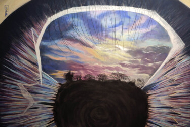 Pittura intitolato "Peaceful Soul" da Ginka, Opera d'arte originale, Pastello