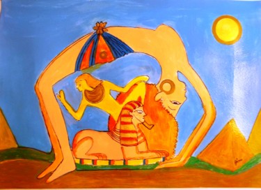 Painting titled "Piramide" by Gino Gavazzi, Original Artwork