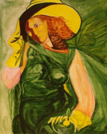 Pittura intitolato "Floricta" da Gino Gavazzi, Opera d'arte originale, Olio