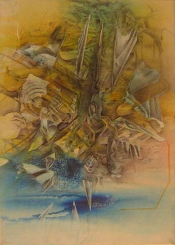 Pittura intitolato "Tzunami" da Gino Loperfido, Opera d'arte originale