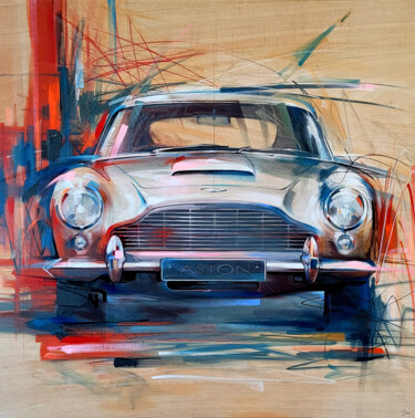 Painting titled "Aston 2" by Gio Manetta, Original Artwork, Oil