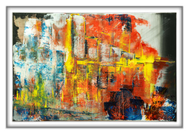 Painting titled "URBAN POLLUTION" by Carole Pruvost, Original Artwork