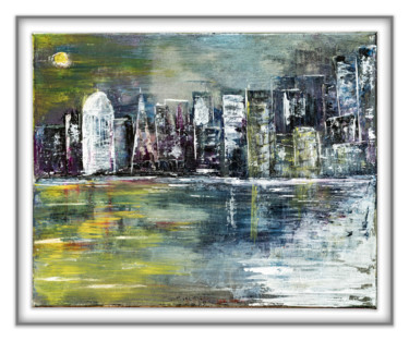Painting titled "NEW YORK CITY" by Carole Pruvost, Original Artwork, Acrylic