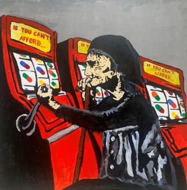 Peinture intitulée "Addiction" par Gagosh, Œuvre d'art originale, Acrylique