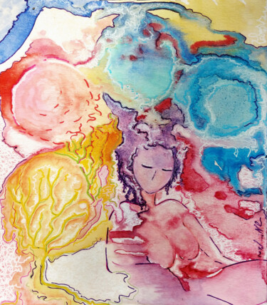 Malerei mit dem Titel "Other dimensions" von Gioia Albano, Original-Kunstwerk, Acryl