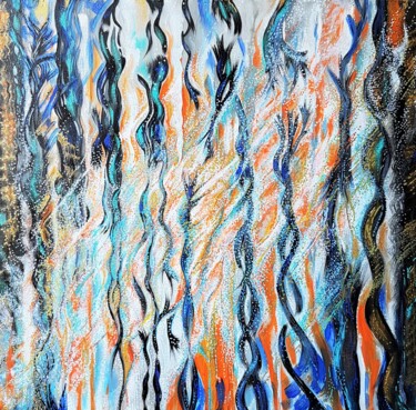 Peinture intitulée "Soul's light coming…" par Gioia Albano, Œuvre d'art originale, Acrylique