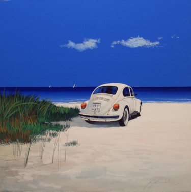 Ζωγραφική με τίτλο "Volkswagen maggiolo…" από Gio Mondelli, Αυθεντικά έργα τέχνης, Ακρυλικό