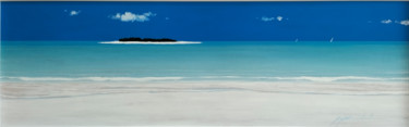Pintura titulada "Atollo nel Blu" por Gio Mondelli, Obra de arte original, Acrílico