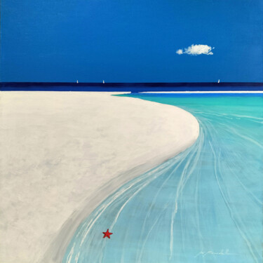 Malerei mit dem Titel "Mare Infinito" von Gio Mondelli, Original-Kunstwerk, Acryl