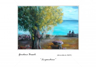 Pittura intitolato "la panchina" da Giordana Bussoli, Opera d'arte originale