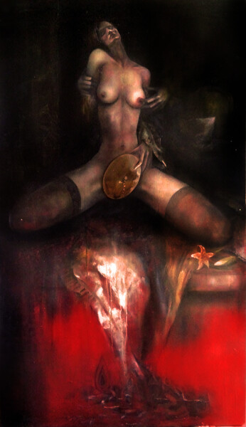 Painting titled "SEX" by Giorgi Kobiashvili (KOBI), Original Artwork, Acrylic