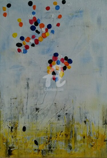 Peinture intitulée "Petits ballons" par Giorgio Storchi, Œuvre d'art originale, Acrylique