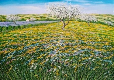 Pittura intitolato "colori di primavera" da Giorgio, Opera d'arte originale