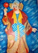 Peinture intitulée "clow" par Giorgio, Œuvre d'art originale